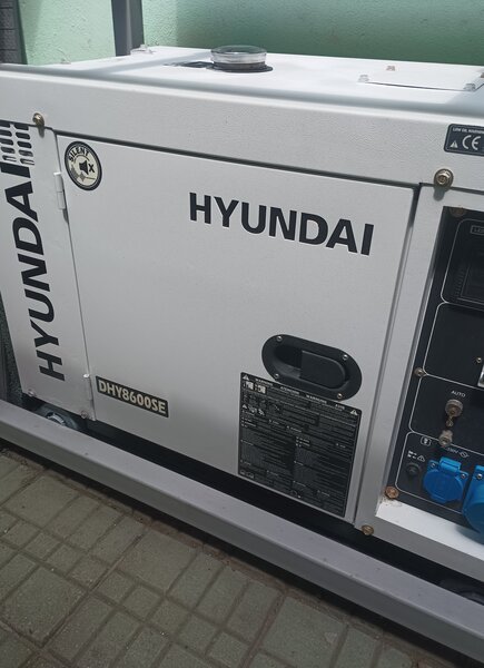 Generator nou Hyunday 8600-SE diesel 6,3 KVA cu ATS si instalare