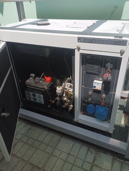 Generator nou Hyunday 8600-SE diesel 6,3 KVA cu ATS si instalare